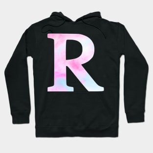 The Letter R Blue and Pink Hoodie